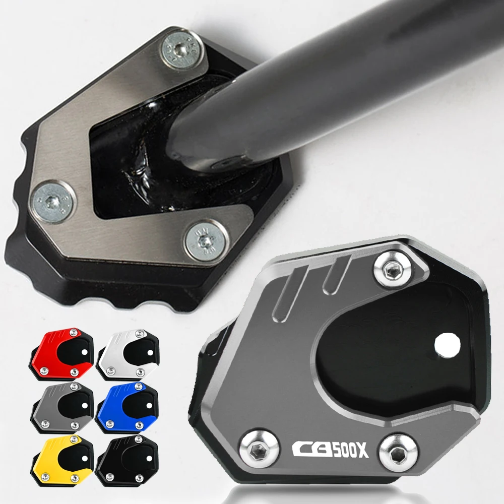 

Для HONDA CB 500X CB500X 2013 2014 2015 2016 2017 2018 2019 2020 CNC мотоцикл с выдвижной ножкой удлинительная пластина боковая подставка увеличивающая площадка