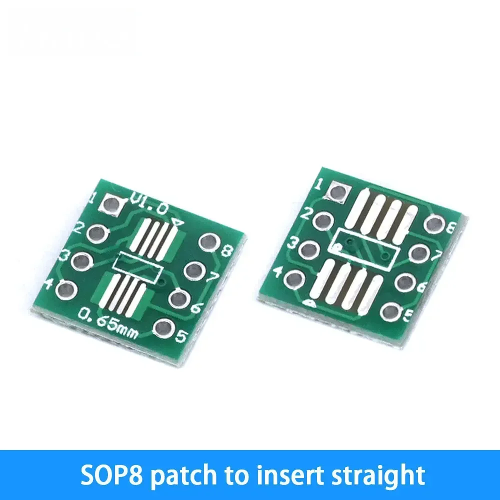 PCB Board 10PCS Universal SOP8/SSOP10/SOP14-SOP28 to DIP/SMD Adapter Socket&Board Kit (0.65mm/1.27mm Pitch) for SOIC/TSSOP IC Prototyping