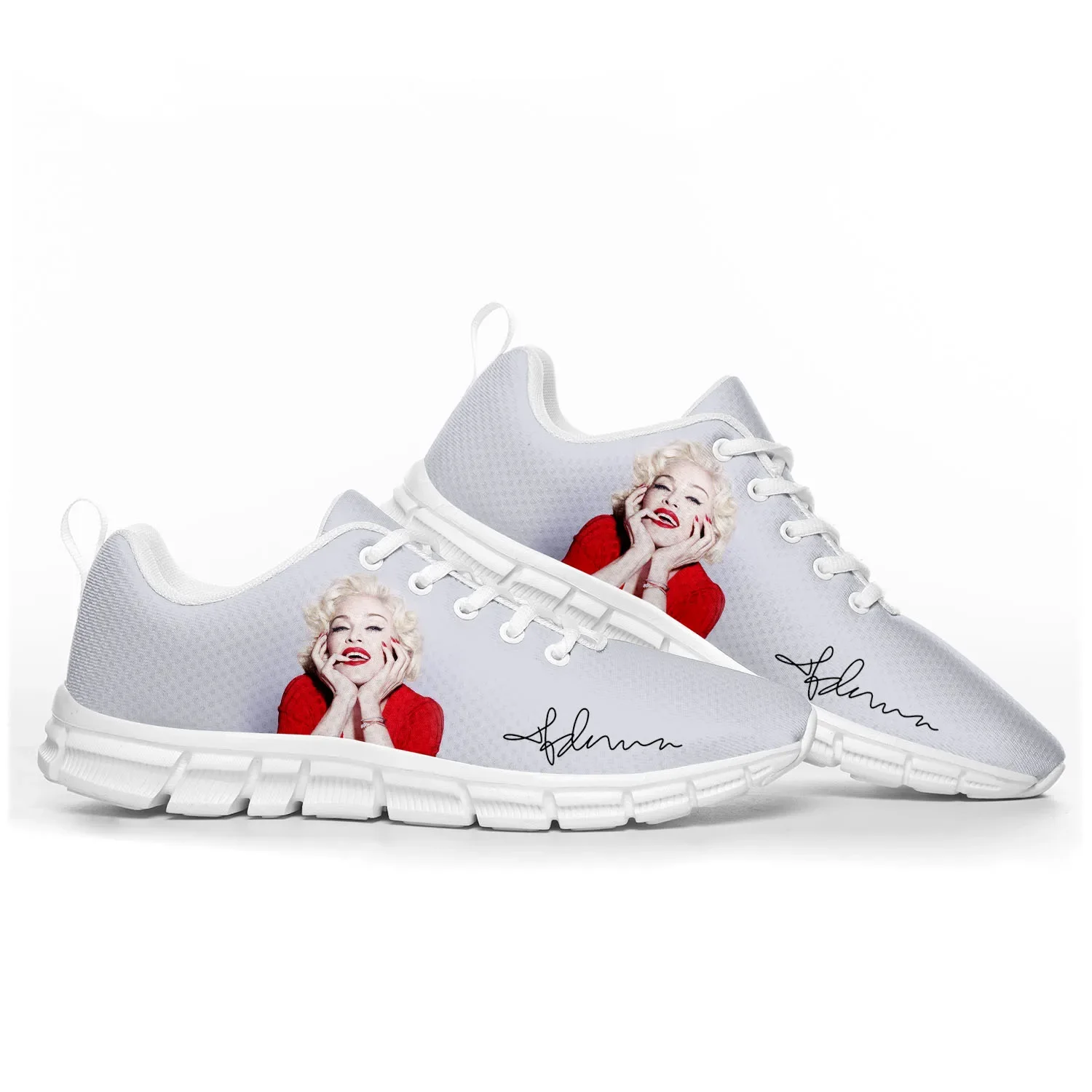 

Madonna Pop Rock Singer Sports Shoes Mens Womens Teenager Kids Children Sneakers Custom High Quality Couple Shoes Disco Fashion