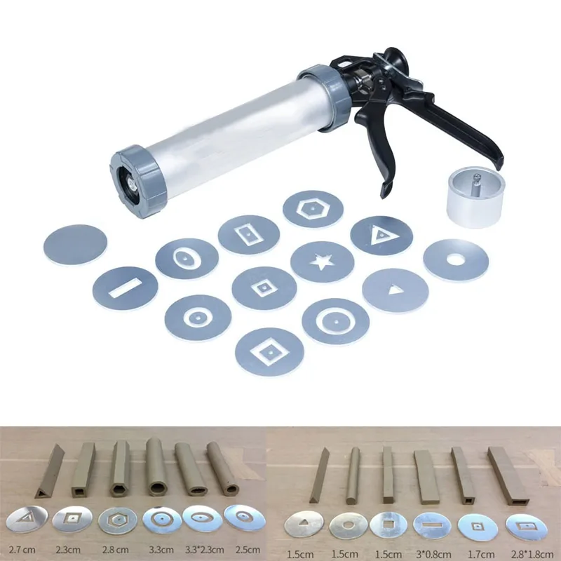 Large Clay Extruder HandHeld Ceramic Mud Stick Cane Make Hollow with