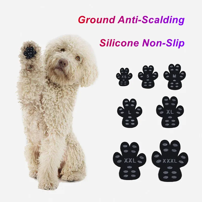 Dog Paw Protector Anti-Slip Grip Pad Set to Provides Traction and