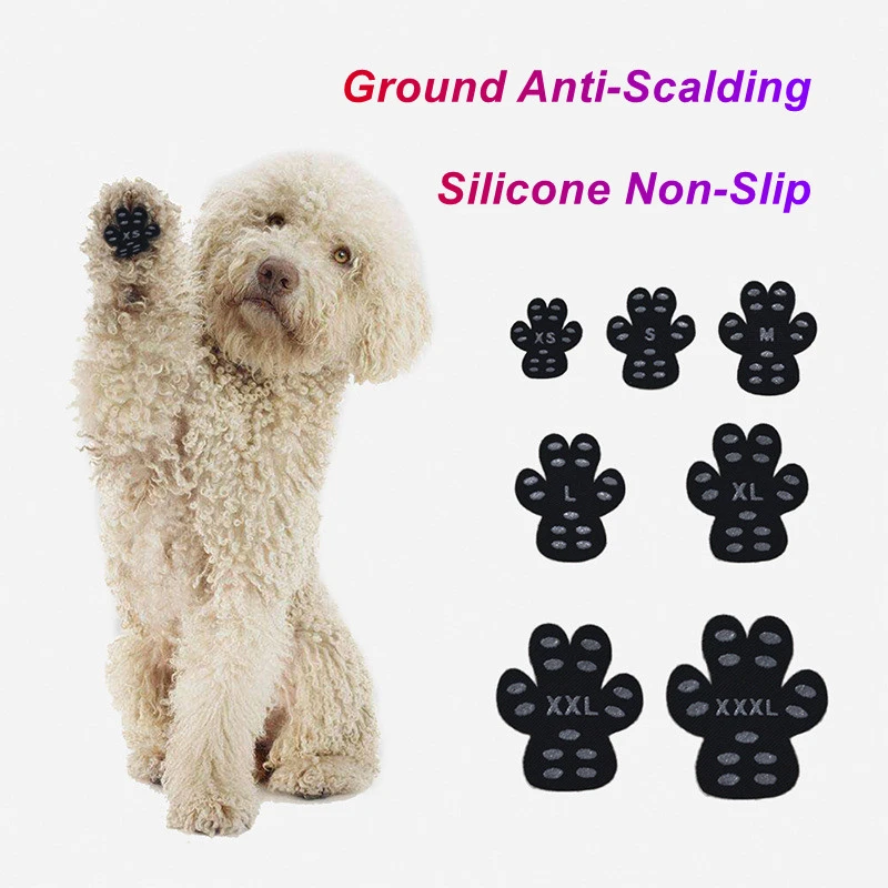 Dog Paw Protector Antislip Grip Pad Set To Provides Traction And Brace