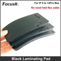 Black Rubber Pad With Flex Cable Space For iPhone 11 12 13 14 Pro Max OCA Laminating Mold Mat LCD Screen Refurbish Repair Tool