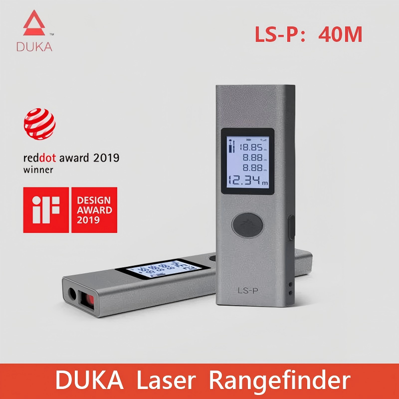 AtuMan DUKA Laser Distance Meter 25/40m LS-P/LS-1 Portable USB Charger High Precision Measurement Laser Distance Meter