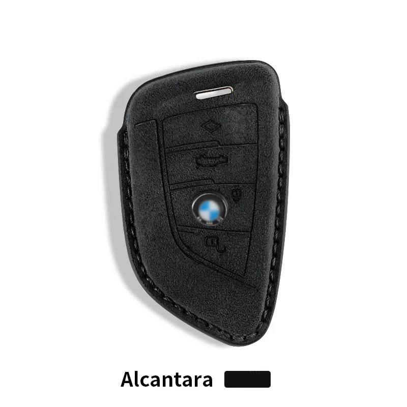 

Alcantara Car Key Case Cover For BMW X1 X3 X5 X6 X7 F20 F15 F16 F48 G20 G30 G01 G02 G05 G11 G32 1 3 7 Series Shell Accessories