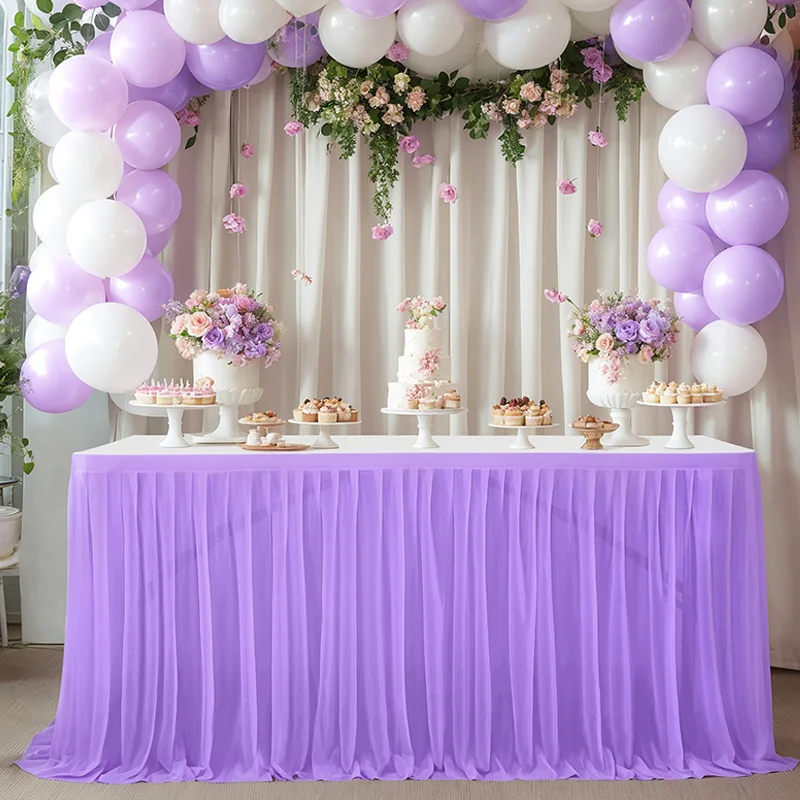 Pleated Party Table Skirt 4