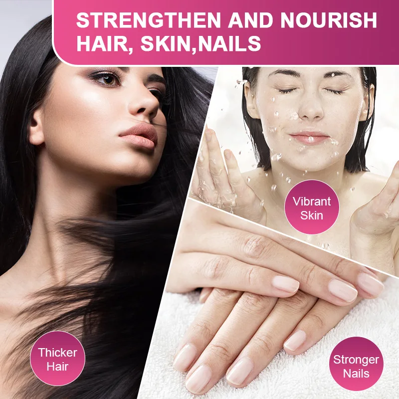 Hydrolyzed Collagen Capsules Support Joint & Hair & Nails & Skin Care Collagen Supplement Vitamins & Minerals images - 6