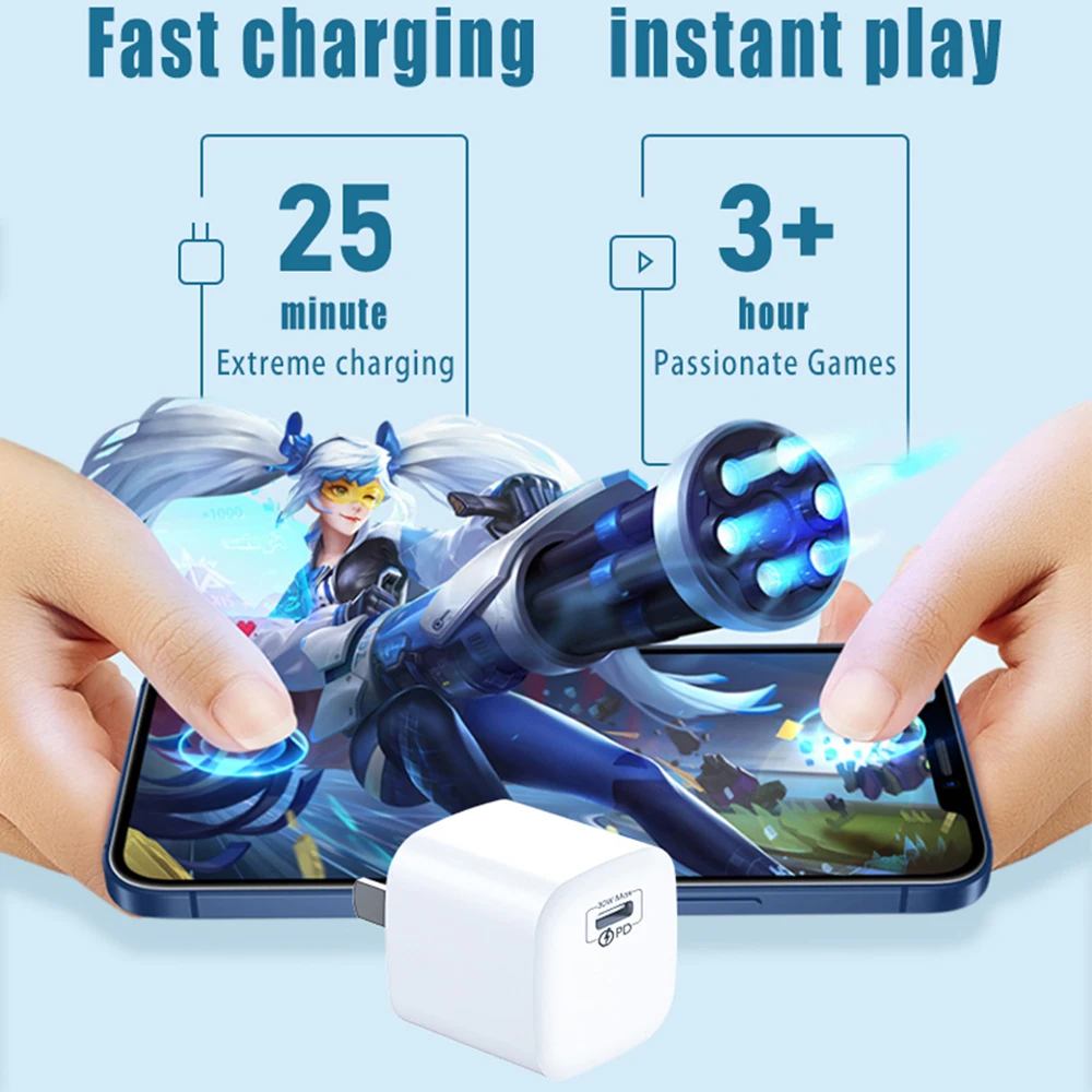 UGOURD PD 30W GaN Super Fast Charger Power Adapter Type C UK US EU Plug For iPhone iPad MacBook Air Pro Laptop Samsung Huawei BEST SELLERS