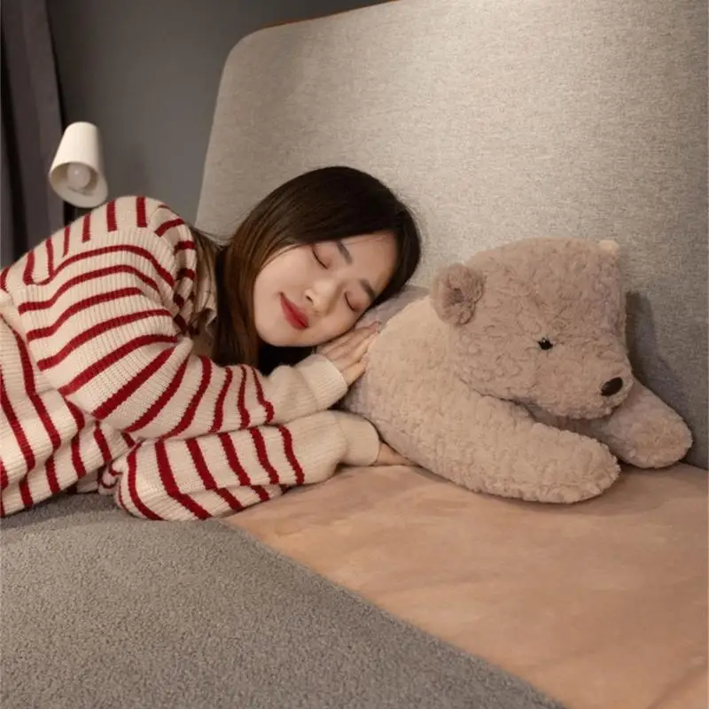 Stuffed Animal Rabbit Sleeping Cushion Decorative Pillow Chair Back Cushion For Home and Travel Napping Pillow 5
