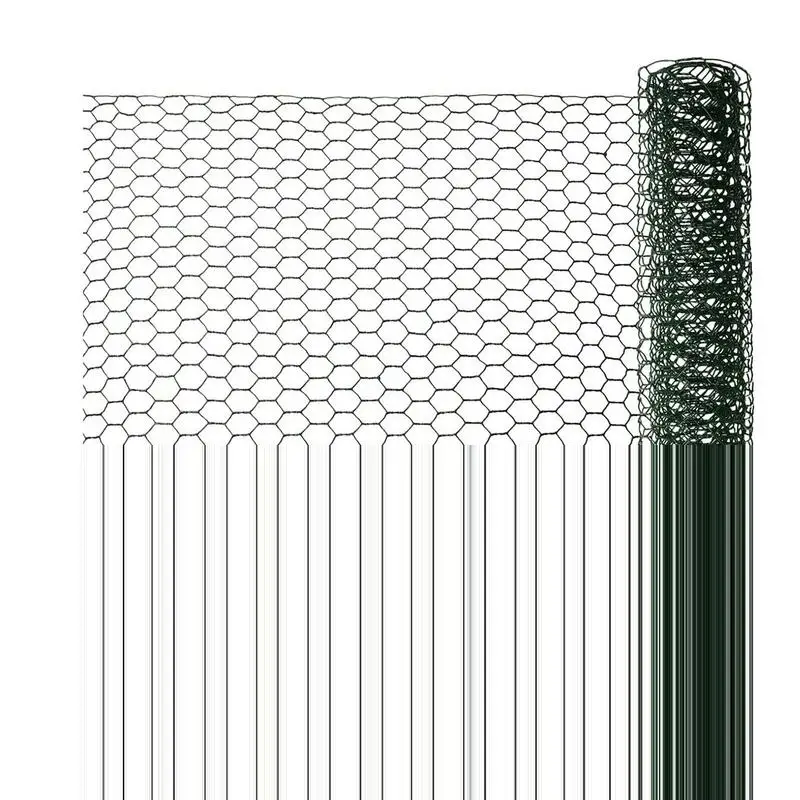

Chicken Wire Hexagonal Galvanized Garden Fence Barrier Mesh Net Pet Rabbit Chicken Fencing With 50 Zip Ties Plier And Gloves For