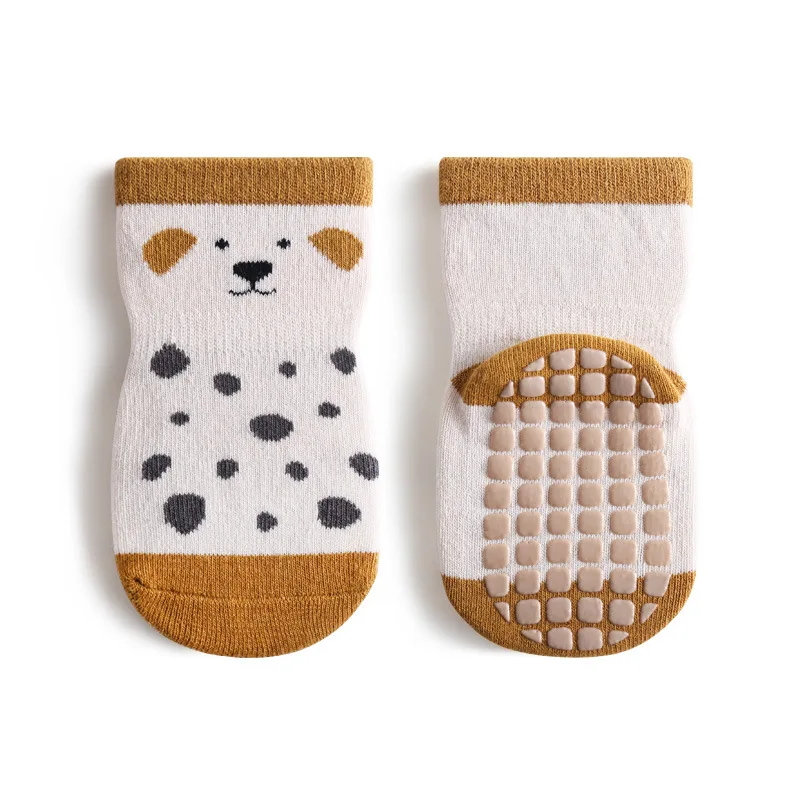 5 Pairs Baby Socks Summer Anti-Slip Baby Socks Cartoon Animal Print Infant Girls Floor Socks
