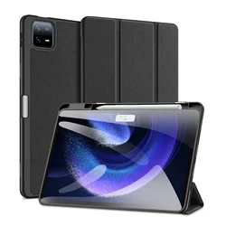 Premium Tri - Folding Stand Tablet Case with Stylus Holder & Auto Sleep Function for Xiaomi Pad 8 8Pro (Black)