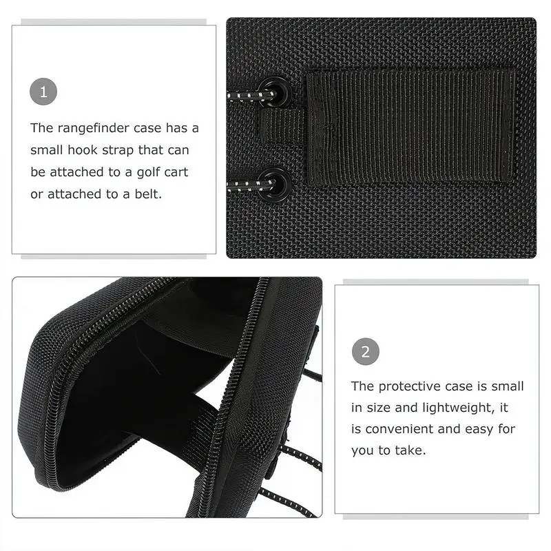 Golf Rangefinder Case Golf Range Finder Protection Cover With Zipper EVA Distance Meter Carrying Storage Bag For Golf Accessory 6