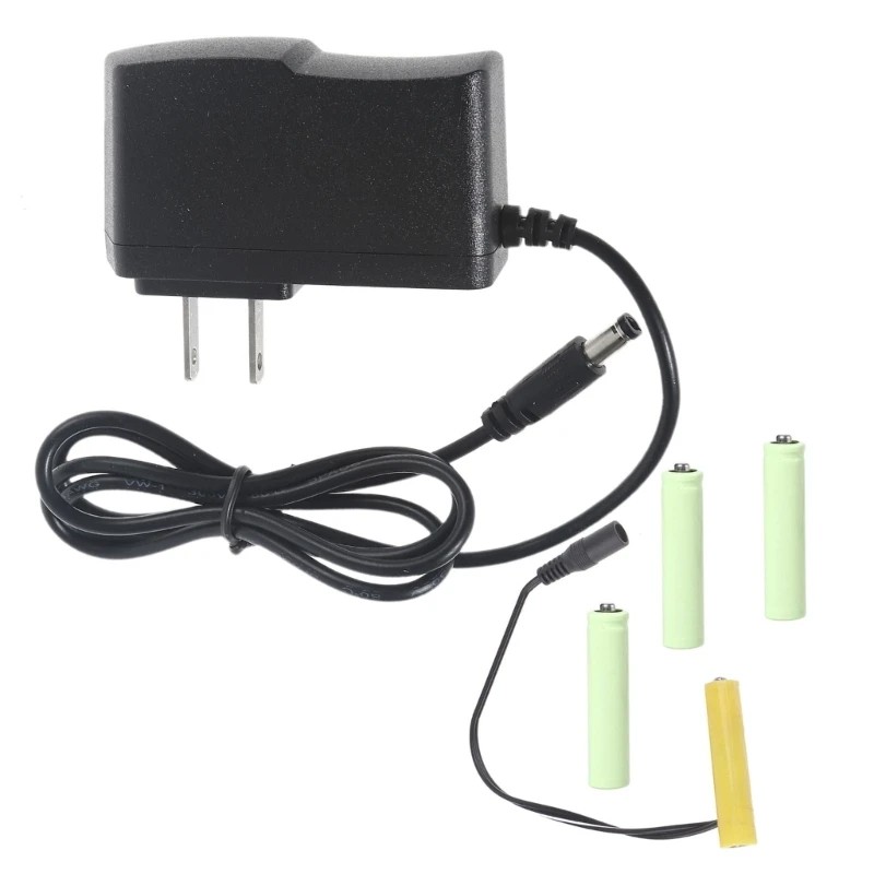 ESTD 6V LR3 AAA 더미 배터리 AAA 배터리 제거기 케이블 LED 조명 장난감 원격 제어에 대 한 4Pcs 1.5V AAA 배터리 교체