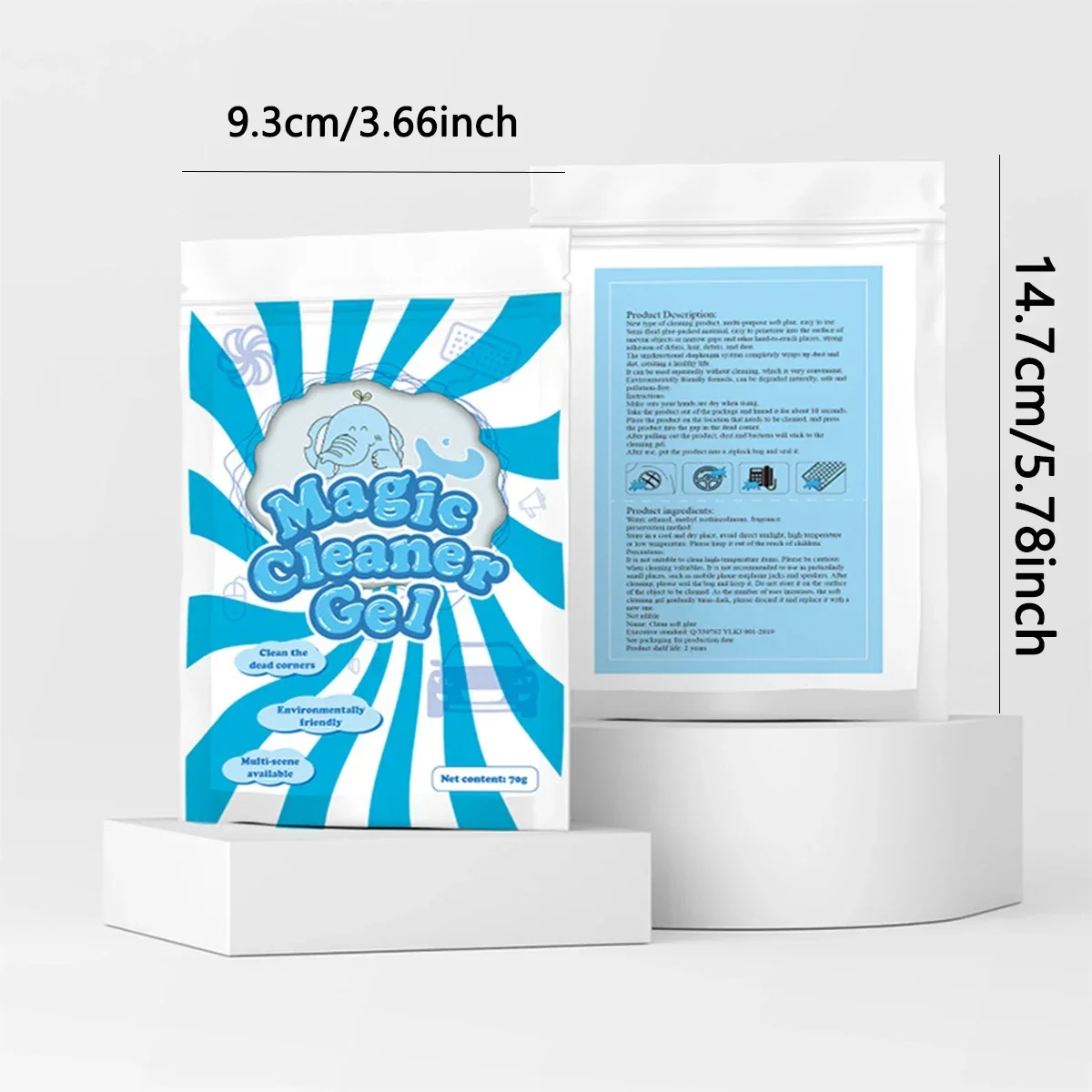 1Pc High Efficiency Dust Remove Gel Car Interior Clean Magic Mud Universal Household Keyboard Desk Cleaning Tool Car Accessories