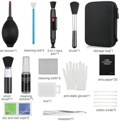 Professional Camera Cleaning Kit with Air Blower and Multi - Purpose Tools (14pcs Cleaning Kit)