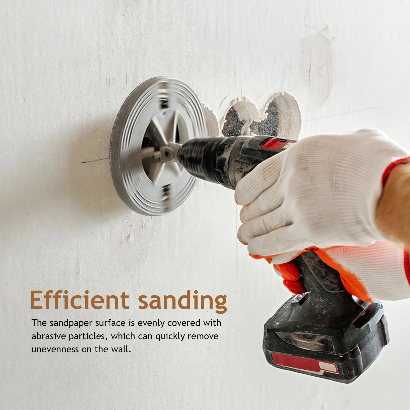 Sander Sandpaper Track Random Orbital Sanders Grey Aluminum Oxide Sanding Discs