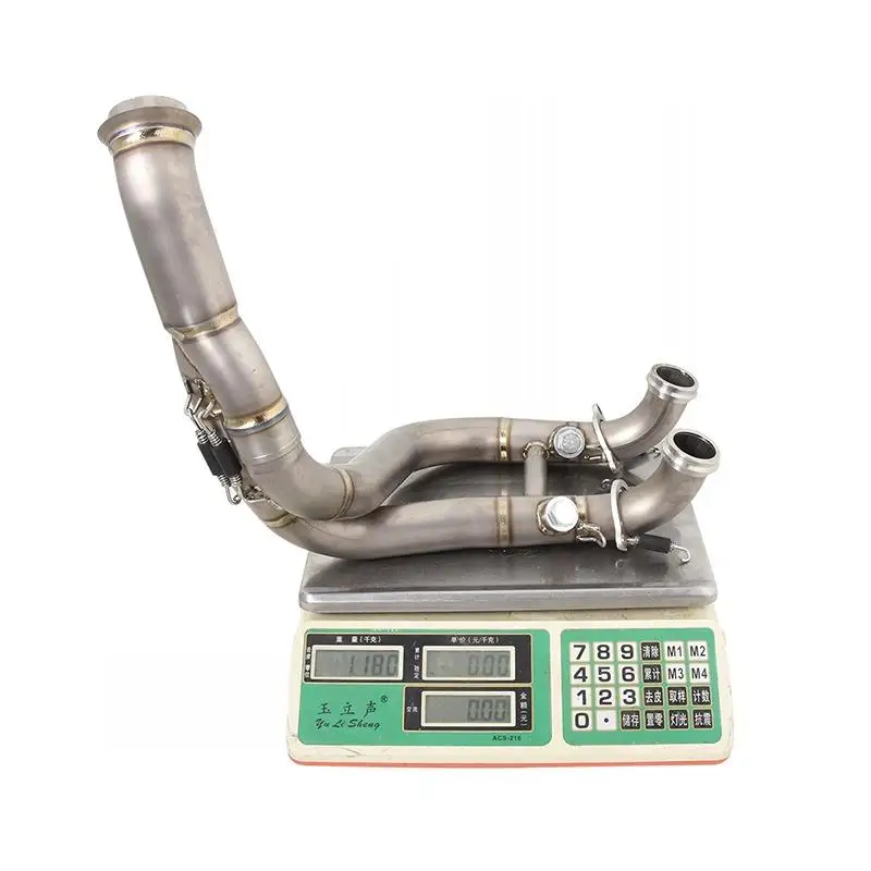 Motorcycle Exhaust Header Pipe Escape Front Link Pipe Slip On Modified For 790 Adv 890 Adv  R\R Rally Vitpilen Norden 901 19-22