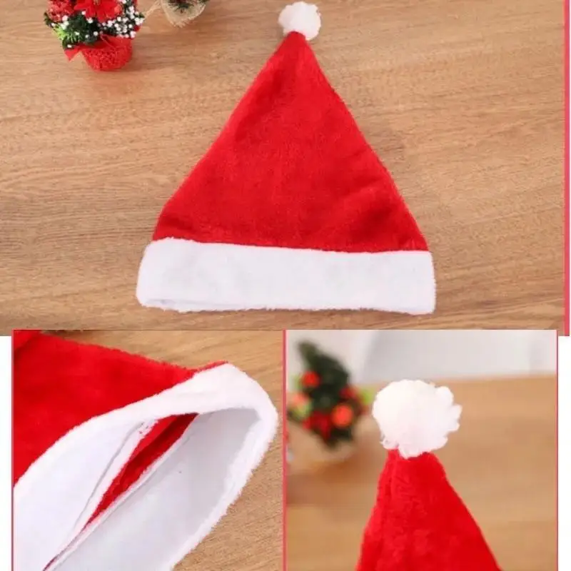 Christmas Hats, Children's Adult Christmas Plush Hats Christmas Decoration Supplies Boys And Girls Christmas Party Decor Hats
