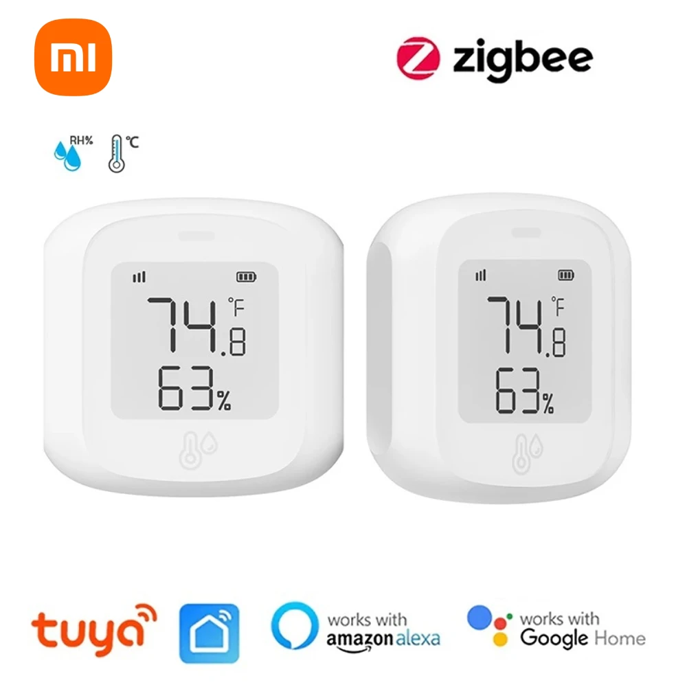 

Умный гигрометр Xiaomi Tuya Zigbee, комнатный сенсор для измерения температуры и влажности, с поддержкой Alexa и Google Home
