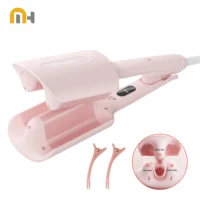 Professional 3 Barrel Hair Waver 138W 1.26 Inch Curling Iron with Temperature Control  Curling Iron Wand Hair Waver with LCD