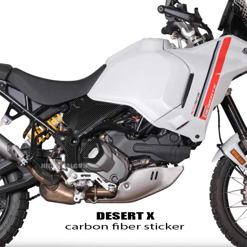 Per Ducati Desert X Sticker 2022 2023 Desertx 2022 Sticker Moto Body Decalcomania Di Protezione In Fibra Di Carbonio Per Ducati Desert X