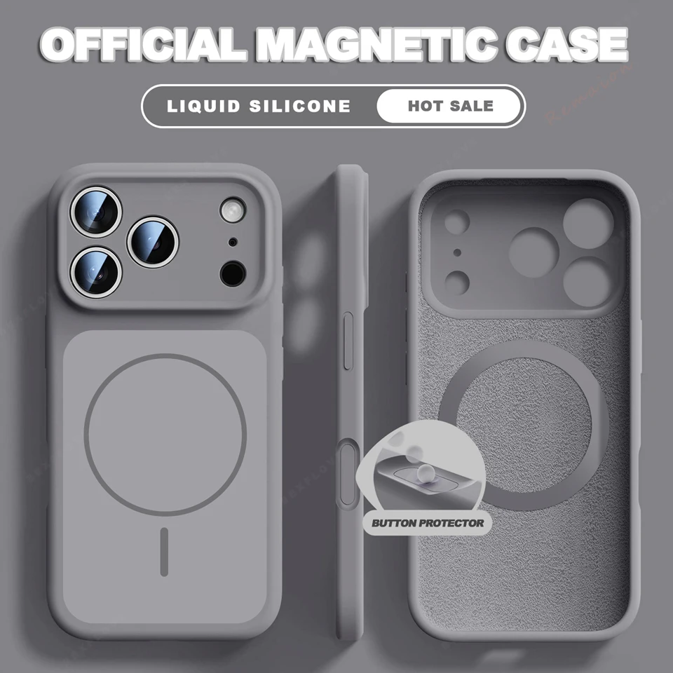ตัวเลือกสินค้า เคสแม่เหล็กซิลิโคนเหลว iPhone 17/16/15 Pro Max พร้อม Magsafe