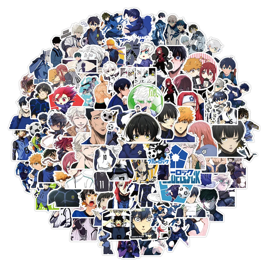 

10/30/50/100pcs Anime BLUE LOCK Stickers for Kids Toys Isagi Yoichi Chigiri Hyoma Cartoon Decals DIY Skateboard Car Cool Sticker