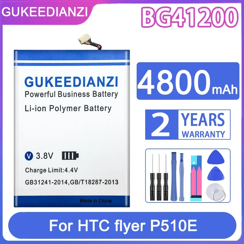 

GUKEEDIANZI Replacement Battery BG41200 BG 41200 4800mAh For HTC flyer P510E Laptop Batteries