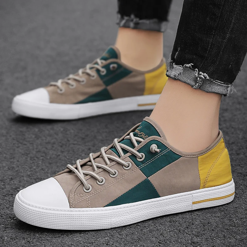 Men Sneakers Casual Shoes Men Flat Brand Fashion Canvas Shoes Comfortable Driving Tennis Sports Shoes Student - Image 4