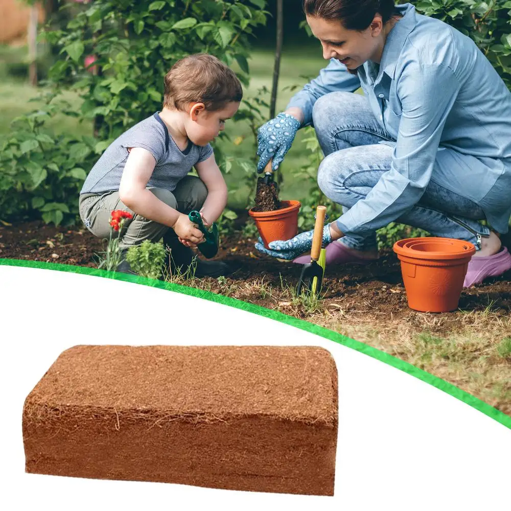 Organic Compressed Coconut Coir Brick
