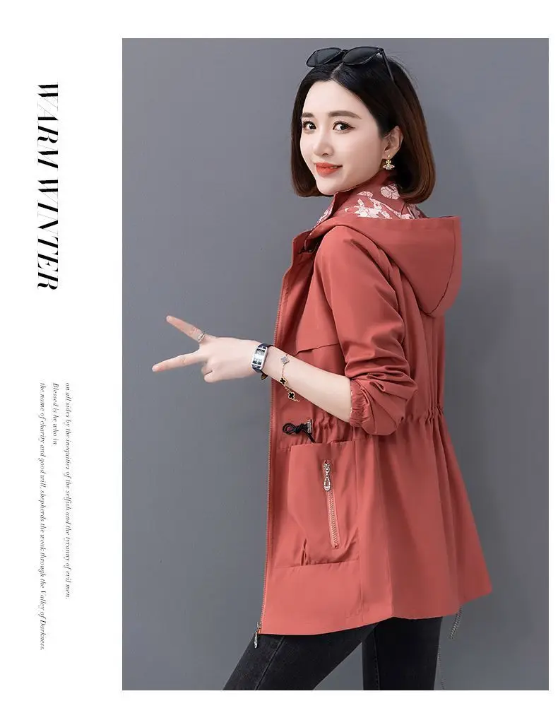 Spring Women's Jackets Causal Windbreaker 2024 New Two-Sided PiercingThin Basic Coat Lightweight Jacket Outwear Women Clothing