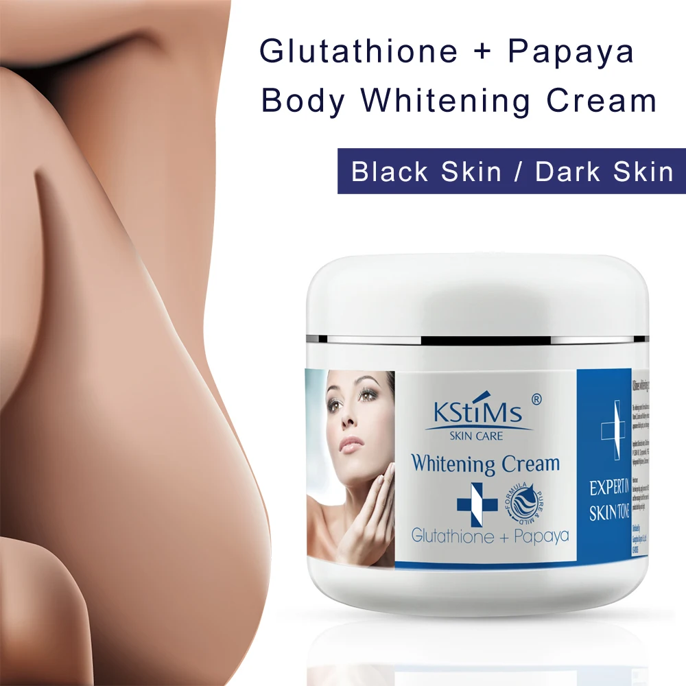 Papaya Glutathione Skin Whitening Bleaching Body Cream for Black Women Dark Skin Lightening Underarm Body Whitening Cream black spine skin repair cream underarm arm knee joint black moisturizing whitening body and neck care cream neck beauty cream