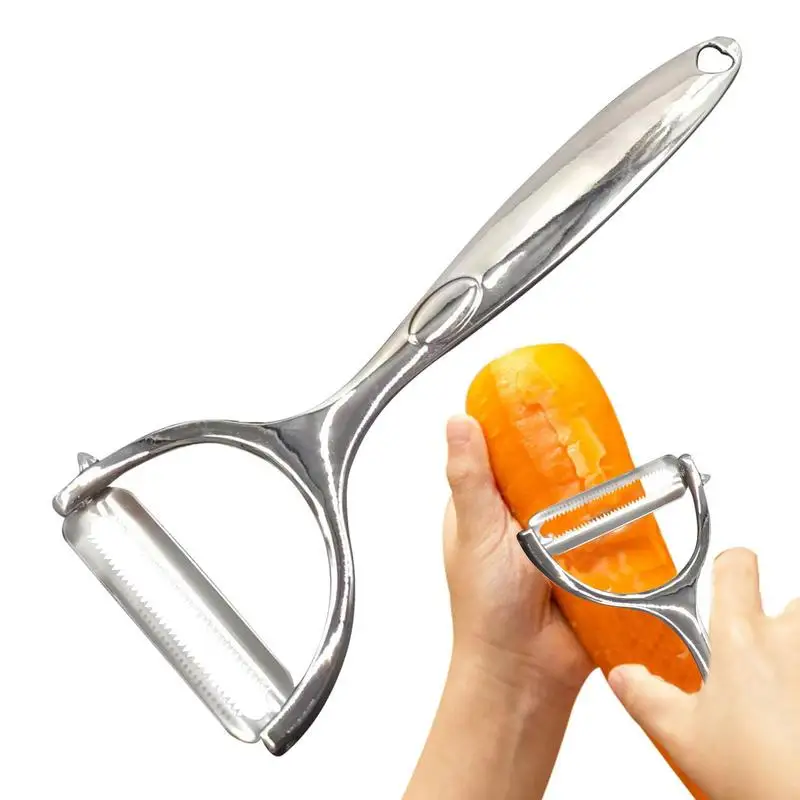 Handheld Potato Peeler Zinc Alloy Carrot Peeler Non slip Texture Ginger