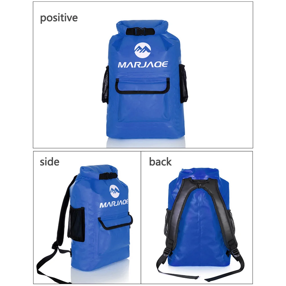 MARJAQE 22L Waterproof Outdoor Camping Backpack Trekking Travel Rucksacks Rafting Hiking Trekking Mountaineering Dry Bag Foldabl