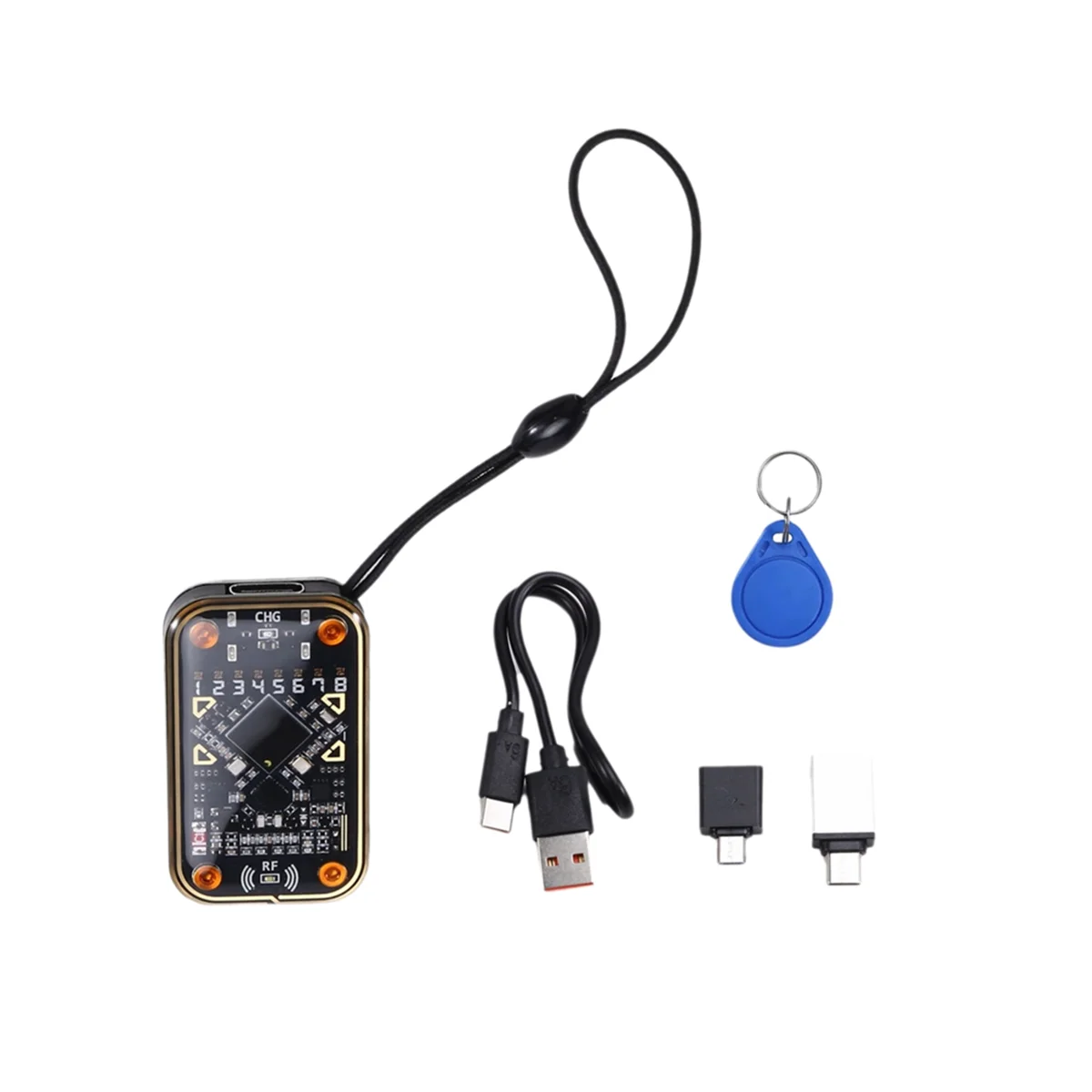 ABIY-RFID Smart Chip Reader Kit Emulator RFID Emulator Read Writer EM125Khz IC 13.56Mhz Badge Decode Support Clone Card