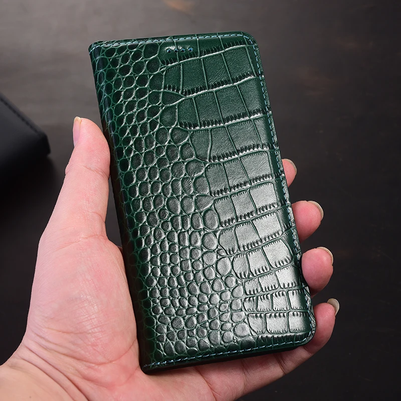 Luxury Cowhide Leather Wallet Flip Phone Case - Premium Protective Cover
