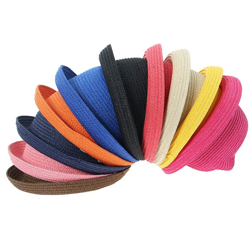 Baby Sun Hat Straw Hat Outdoor Sun Hat New cute children's sun hat spring and summer boys and girls baby baby straw hat summer Panama shade ear beach Casquette