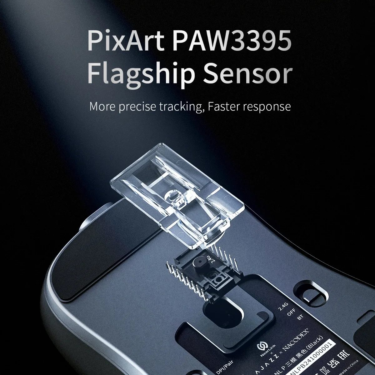 AJAZZ AJ159 NL Wireless Mouse 800mAh Compatible with Games and