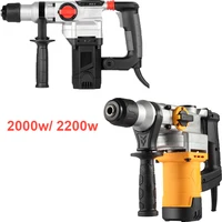 2000W 2200W Multifunctional Electric Hammer Industrial Impact Drill Hammer Electric Pick Rechargeable Hammer Power Tool 2