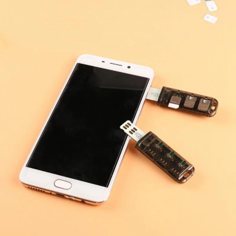 Adattatore Per Scheda Sim A 6 Slot Lettore Di Schede Multi-Sim Mini Sim Nano Con Interruttore Di Controllo Indipendente Per Iphone 5/6/7/8/X