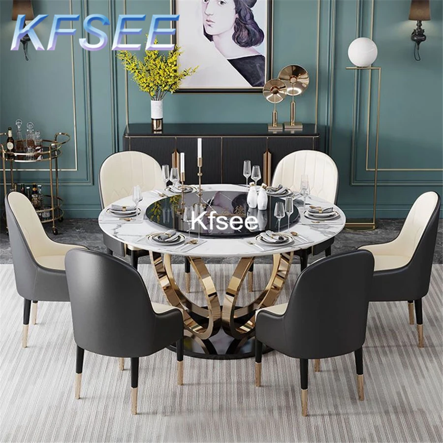 Kfsee 1Pcs A Set Prodgf Round 120cm Length Dining Table with turnable -  AliExpress