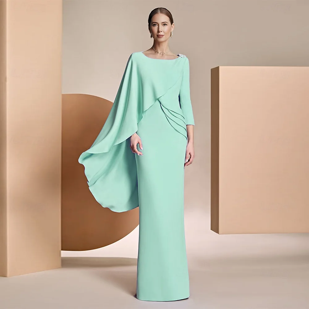green emerald velvet dress Elegant Mint Green Mother of the Bride Dress with Sequin and Beaded Lace  Flowers – Carlyna main image 0