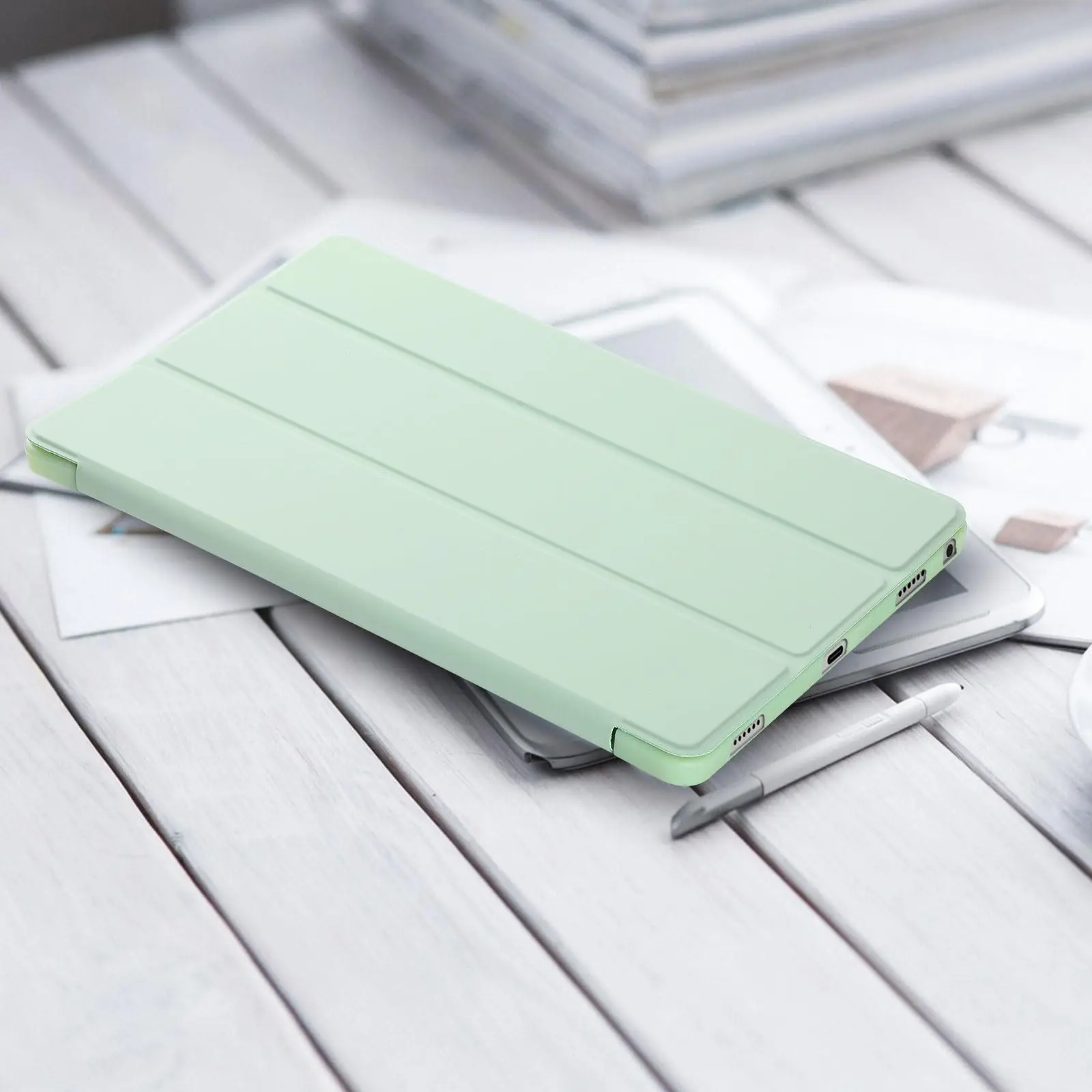 Lightweight Soft Tablet Case with Tri-fold Stand Cover