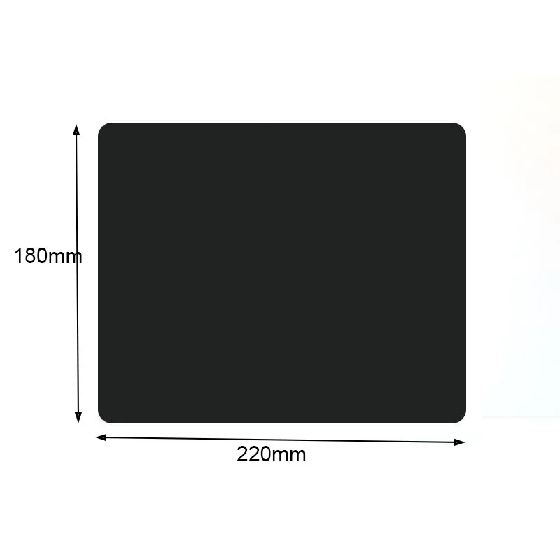 Simple Black Mouse Pad Gaming Esports Mouse Pad Universal Desktop And Laptop Computer Office Rubber Anti Slip Pad 180*220*1.5mm 4