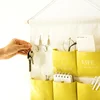 Creative Wall Hanging Storage Bag Fabric Storage Door Hanging Bags for Sundries Cosmetics Wall Pouch Wardrobe Organizer Hang Bag 2