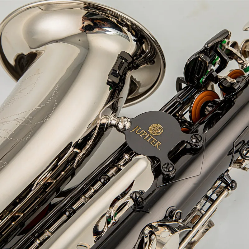 JUPITER JAS1100 Alto Eb Tune Saxophone Brass Musical Instrument Black silver Lacquer Sax Case Mouthpiece
