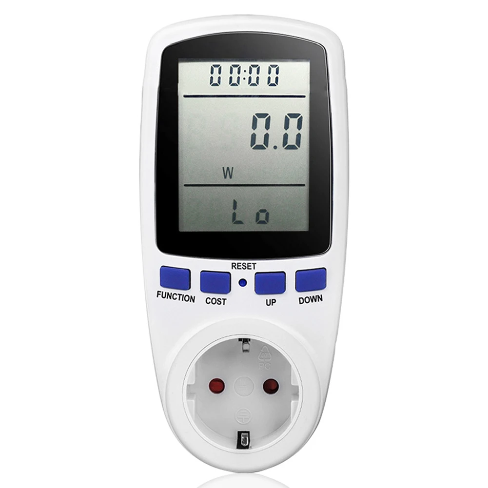 

7 Modes LCD Display Electricity Usage Monitor Power Meter EU Home Energy