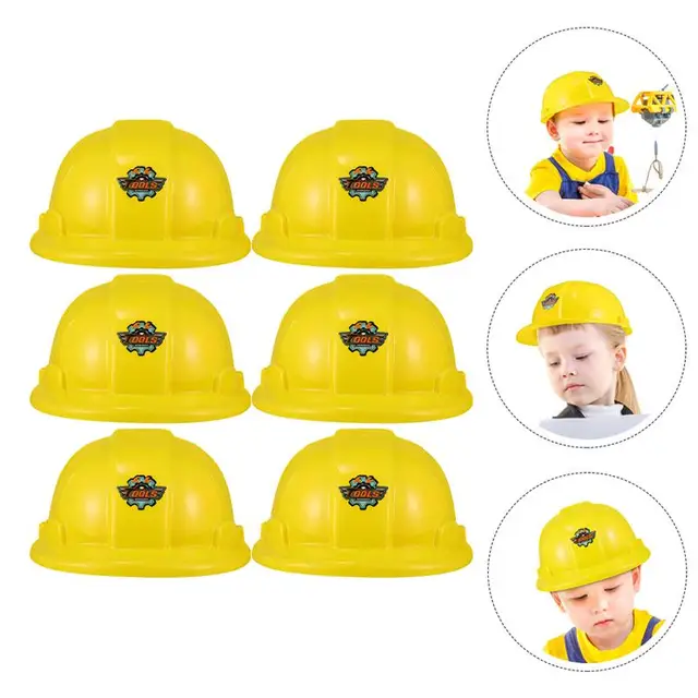 Construction Dress Hats Party Up Hat Fancy Kids Hard For Building Play Toys Builderskid Helmet 1