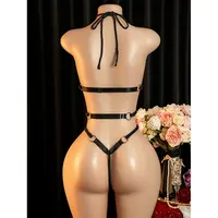 Body sexy à grandes ouvertures, lingerie érotique sans entrejambe, combinaison résille ajourée avec poitrine exposée, sous-vêtements pour femme adulte grande taille 6